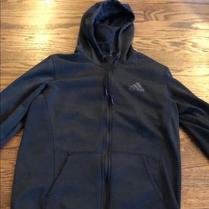 Black zip up adidas jacket